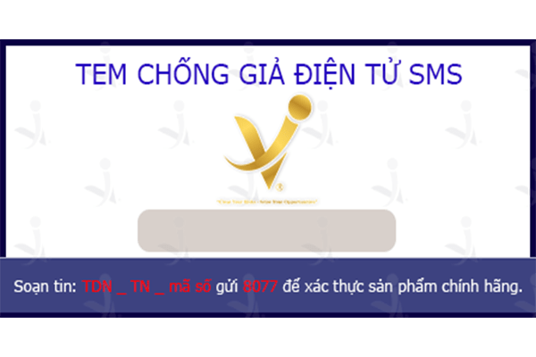 Tem chống giả điện tử sms thường