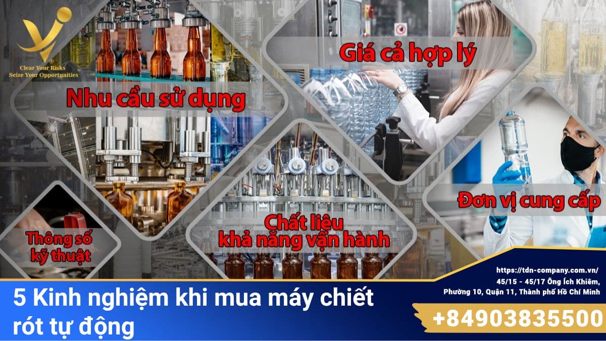 5 Kinh nghiệm khi mua máy chiết rót tự động