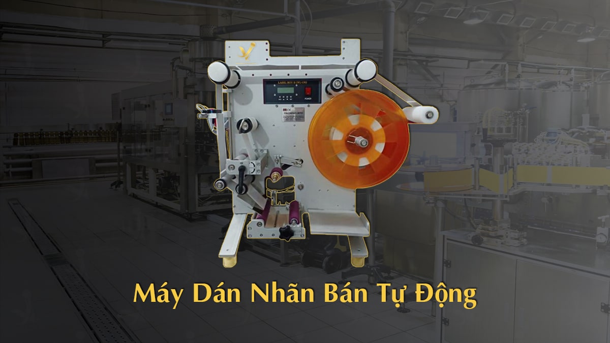 Máy dán nhãn bán tự động