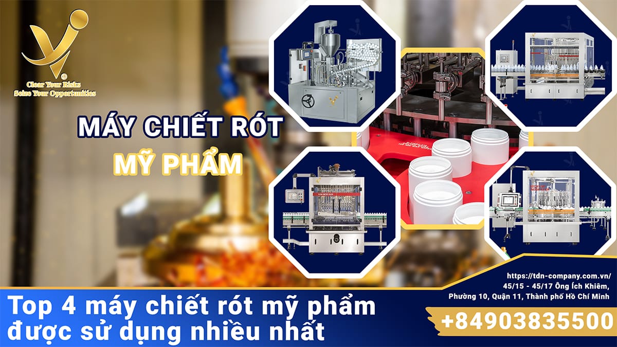 Top 4 máy chiết rót mỹ phẩm được sử dụng nhiều nhất