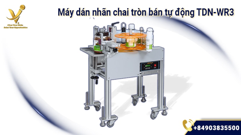 Máy dán nhãn chai tròn bán tự động TDN-WR3