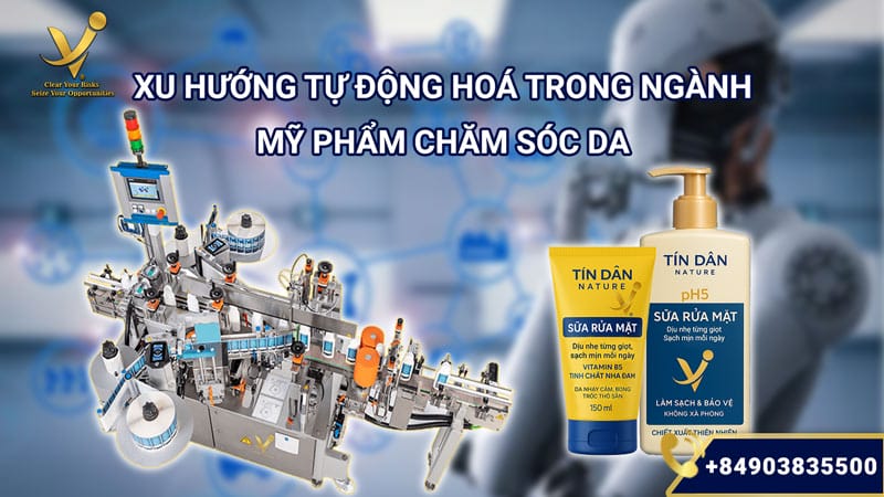 Xu hướng tự động hóa trong ngành mỹ phẩm chăm sóc da